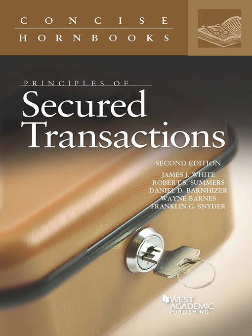 Title details for Principles of Secured Transactions by James White - Available